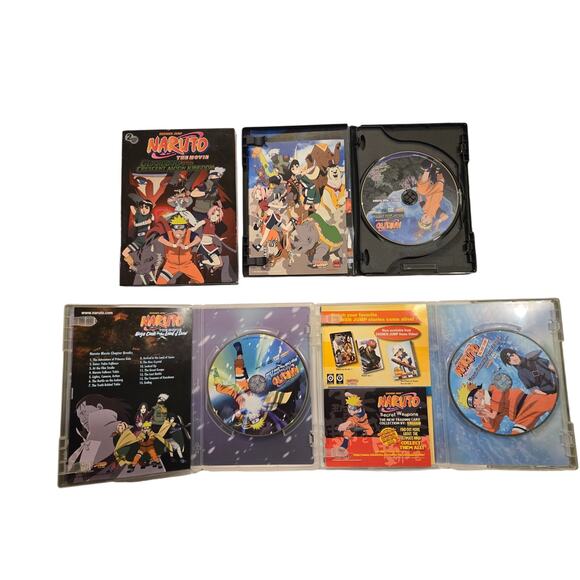 Naruto Anime DVD Movie Bundle- Anime DVD Lot - Picture 1 of 3